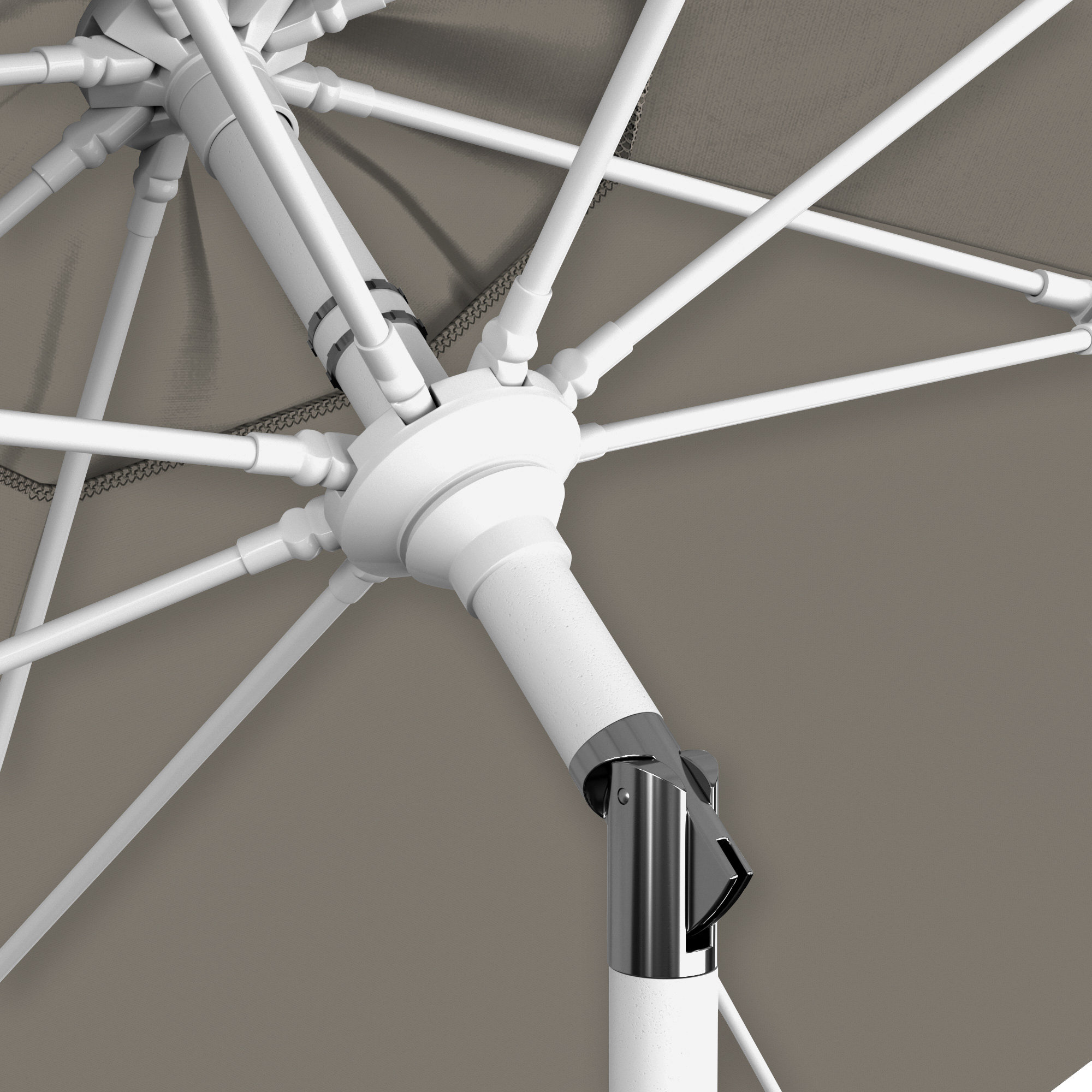 108'' Outdoor Umbrella, Taupe- Pacifica