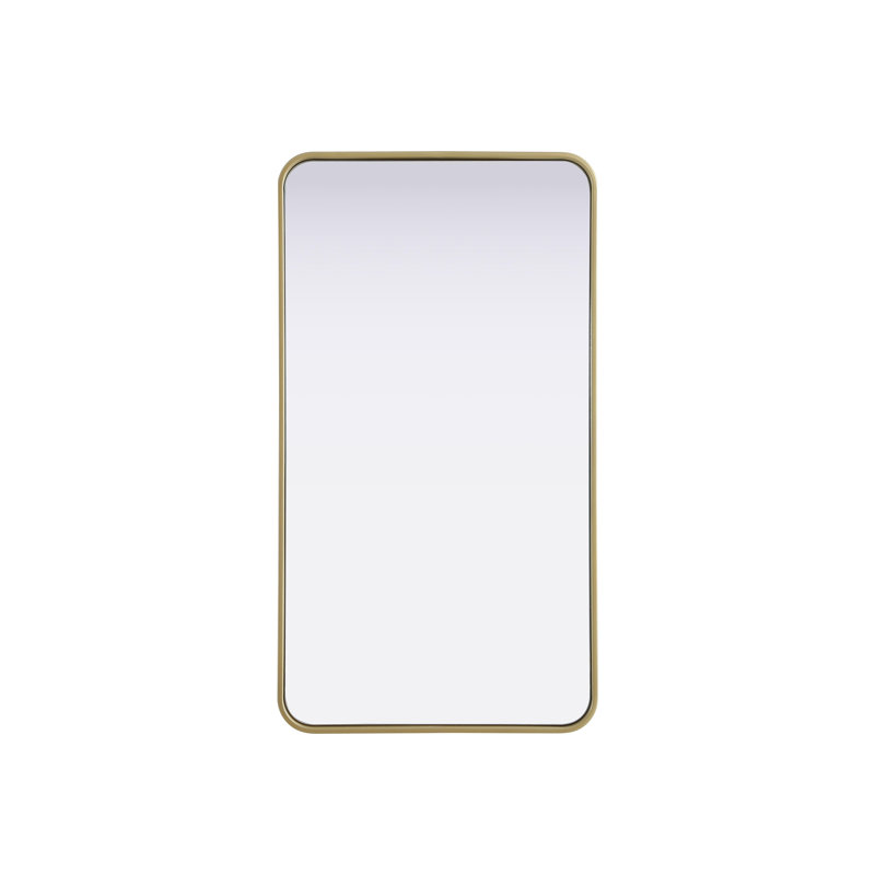 Erath Contour Metal Mirror, 40" x 22", Brass