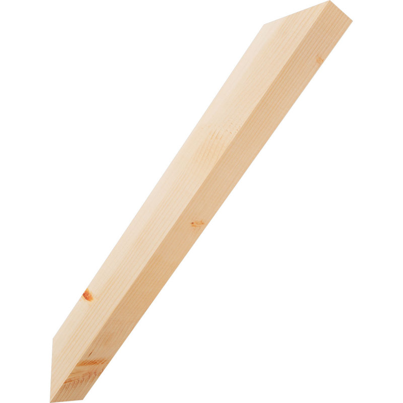 Attelle de genou lisse traditionnelle, l 3 1/2 po x P 26 po x H 26 po, H 26 po x l 3,5 po x P 26 po, Douglas (lisse)