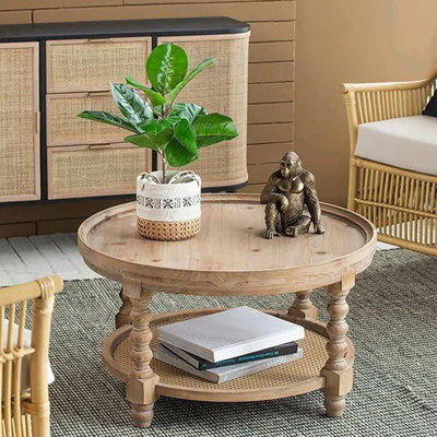 American retro simple round coffee table