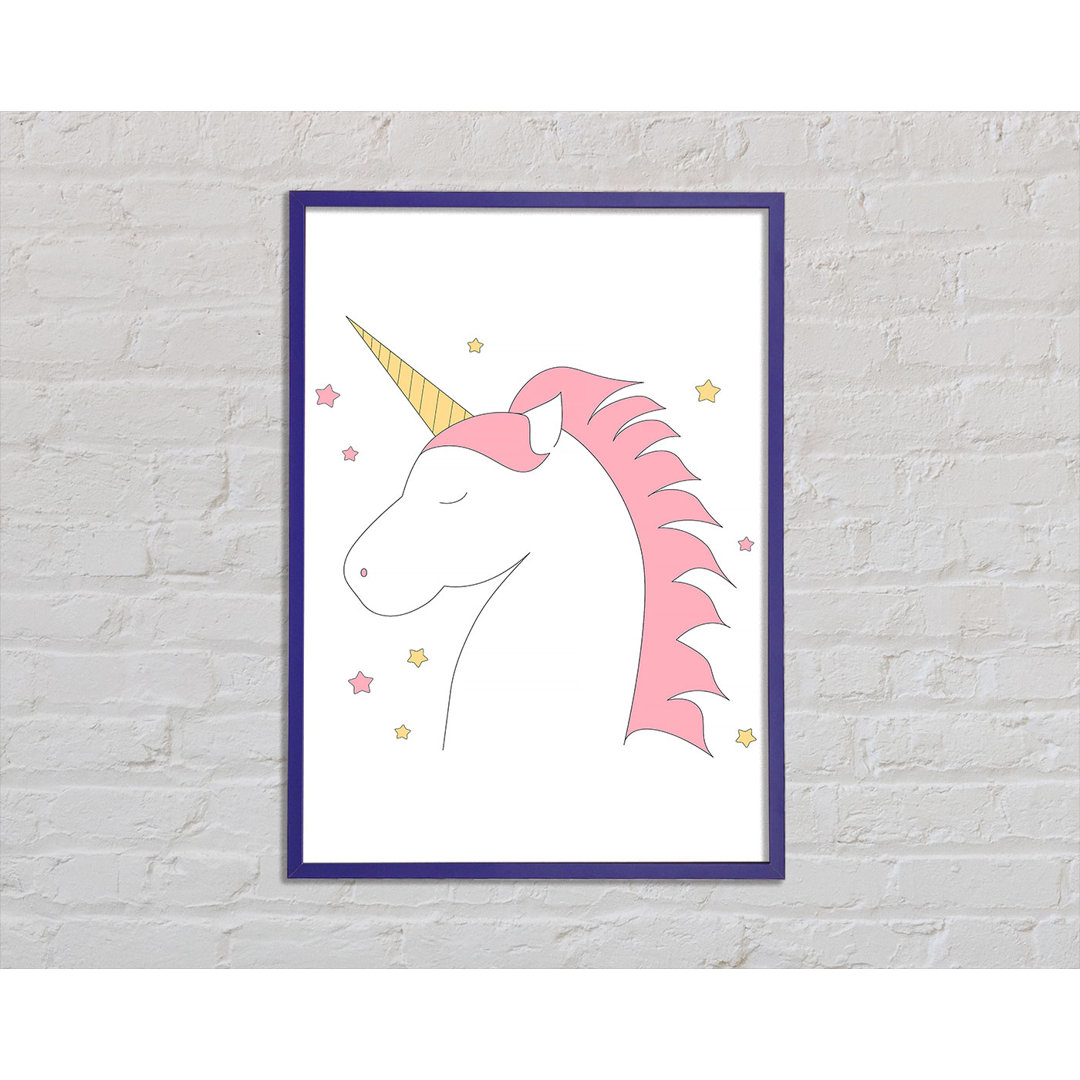 Gerahmtes Wandbild Magical Unicorn