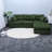 Compression Sectionals Corduroy L Shaped Modern Chaise For Home