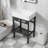 24"x16.8" Rectangular Console Bathroom Sink With Leg