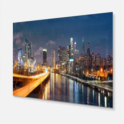 Cityscape " Philadelphia Skyline At Night "