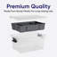  3.4 Qt. Clear Mini Storage Bin with Lid, Plastic Organizing Storage Box for Home, 18 Pack-1178784845