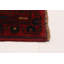 Tapis rouge en laine noué à la main de conception unique 6 pi 9 po x 9 pi 7 po Teimani
