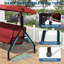 Balancelle d'extérieur 3 places avec auvent réglable et coussins amovibles, capacité de 750 lb, porte-gobelets, structure en acier résistant aux intempéries pour la cour, le patio et le jardin-1179478939
