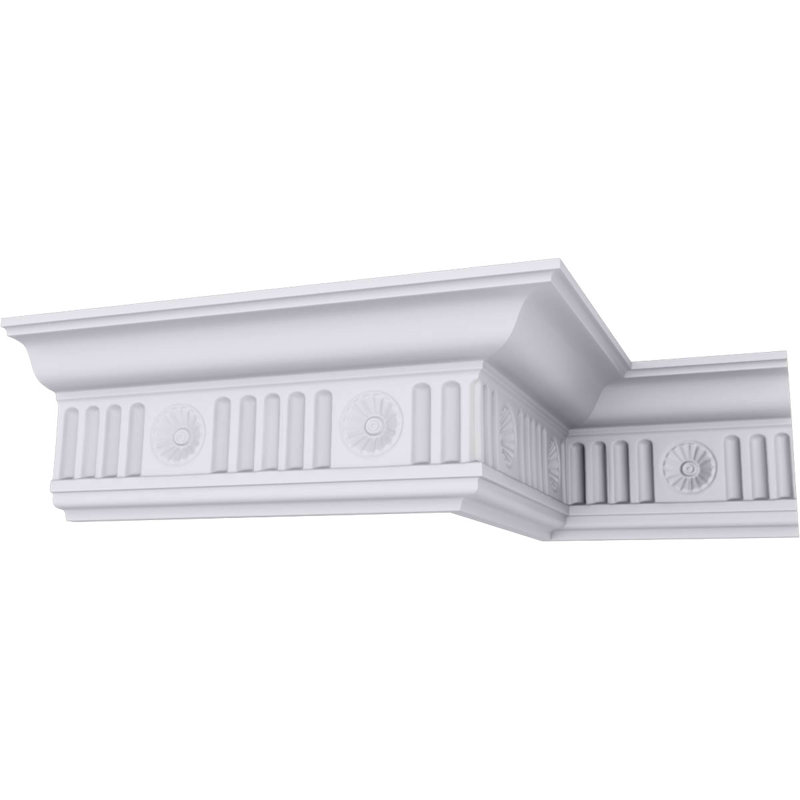 Moulure couronnée Edwards de H 4 po x P 2 7/8 po x P 5 po x L 94 1/2 po (répétition 4 3/4 po)