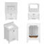 Meuble-lavabo autoportant de 24 po avec comptoir en marbre-840267287-840267273