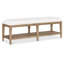 Vineyard Row Upholstered Storage Bench