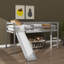 Lit mezzanine simple avec plusieurs fonctions, livré avec une glissade excitante pour plus de divertissement-1371234974