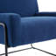 Fauteuil moderne incliné avec structure en métal-333645174