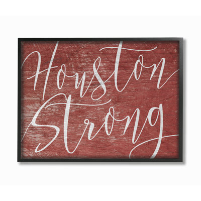 «Houston Strong», reproduction d'art textuel