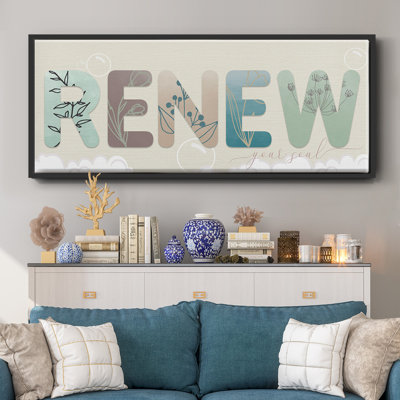 «Renew Your Soul», toile encadrée