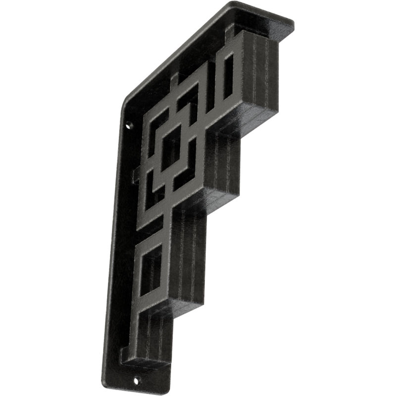 Support en fer forgé Eris de 2 po x P 5 1/2 po x H 8 po, Étain antique, H 8 po x l 2 po x P 5,5 po