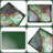 Green Marble Service Tray With Handle