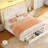 Sturminster Velvet Wingback Upholstered LED Light 2 Drawer Storage Bed-1878212735-1877972654