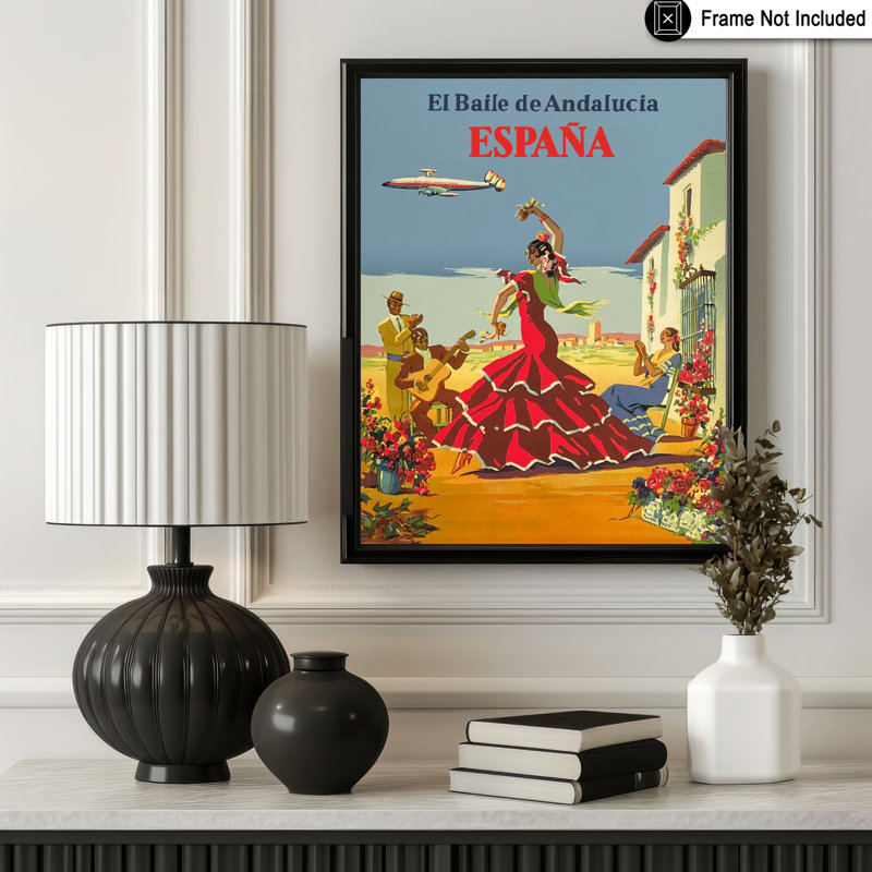 El Baile De Andalucia Espana, Sans cadre, Affiche, H 11 po x l 14 po
