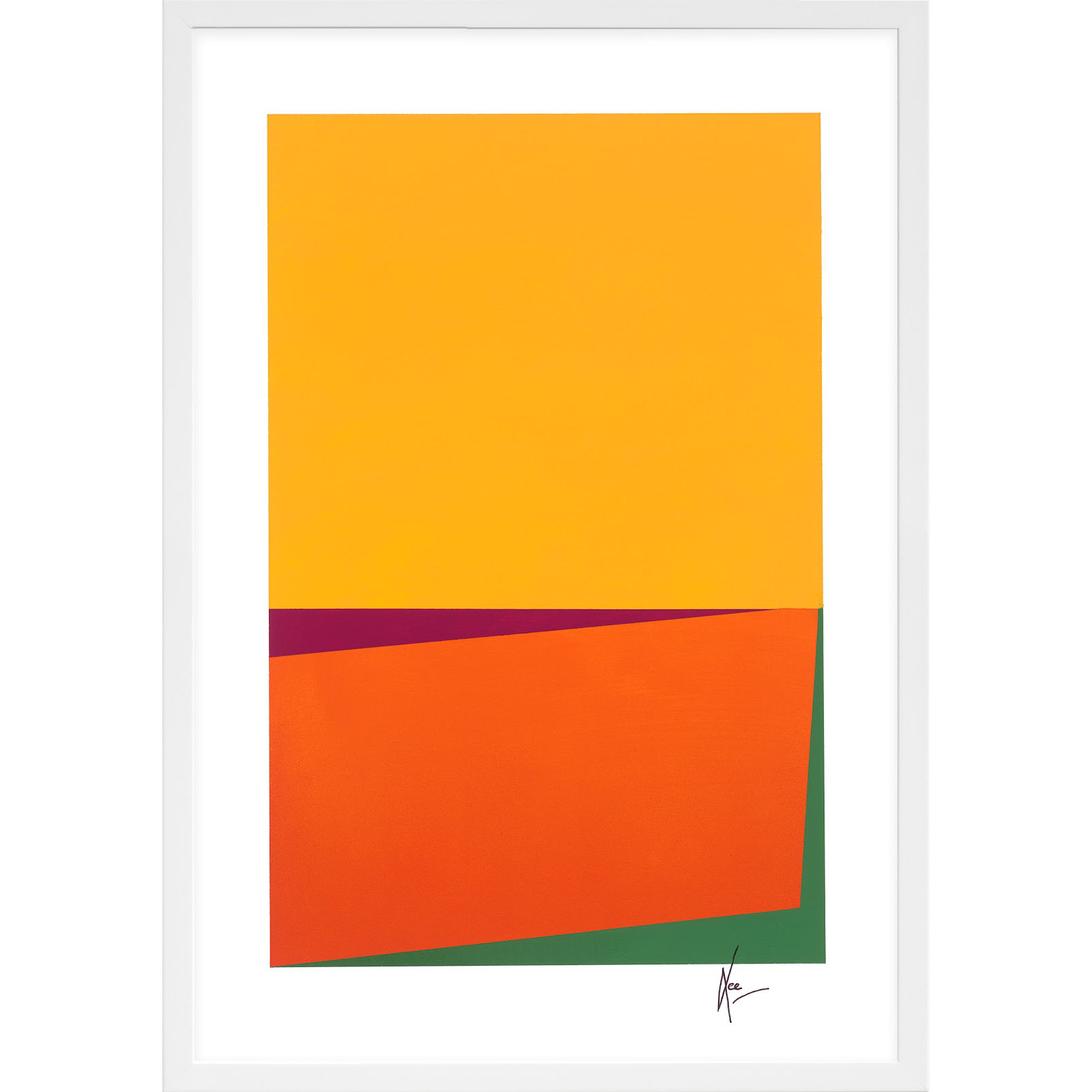 Sahara by Lee Lessem, 20" H x 14" W x 1.25" D, White