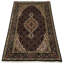 Nivethan Oriental Area Rug in Beige
