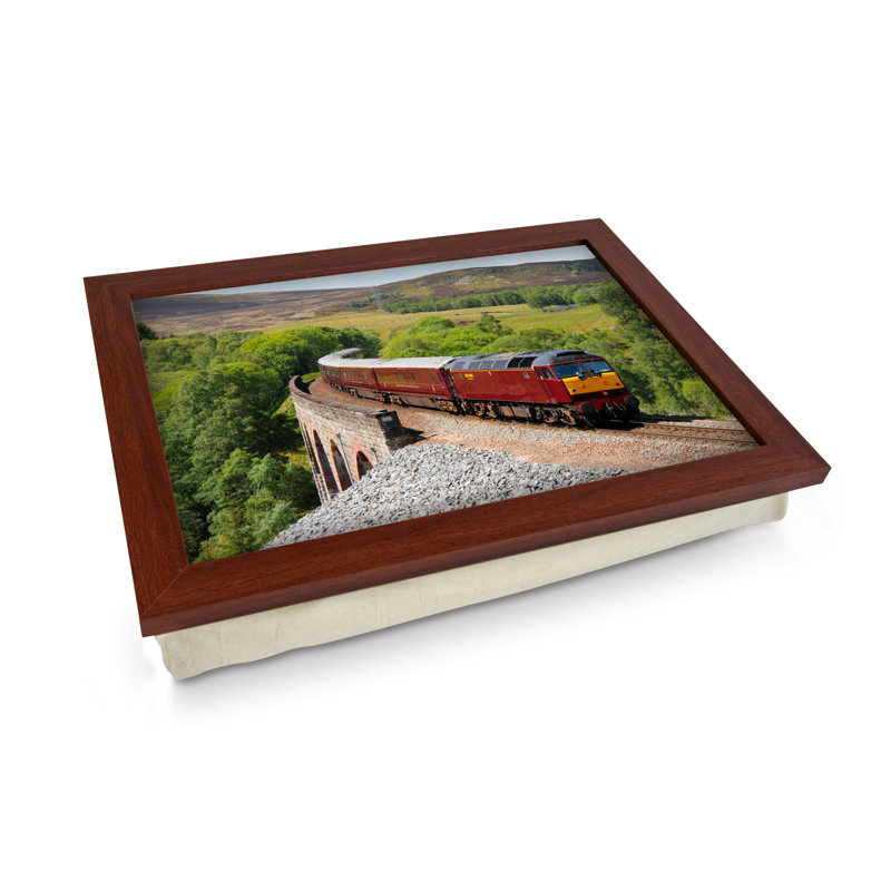 Shirlene Wood Tray, Brown