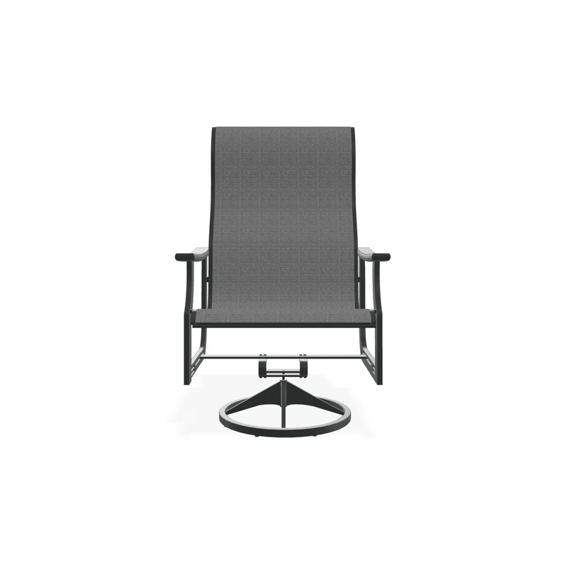 St. Catherine Polymer Outdoor Lounge Chair, Graphite, James