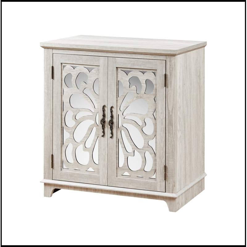 Armoire décorative avec 2 portes en miroir en acrylique