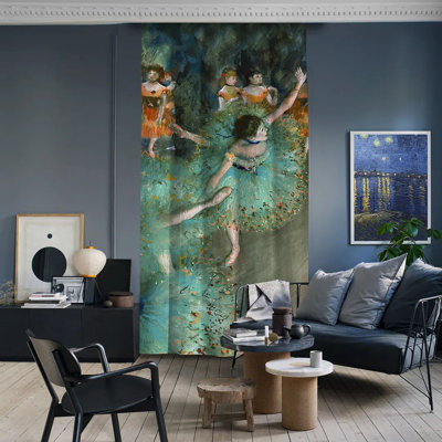 Edgar Degas - The Green Dancer Masterpiece Curtain Single Panel
