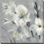 «Flowers on Gray I», reproduction de peinture acrylique sur toile-29422445-29608942