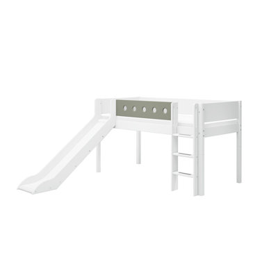 White Loft Bed Bed Frame