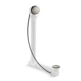 Clearflo Cable Bath Leg Tub Drain with Overflow