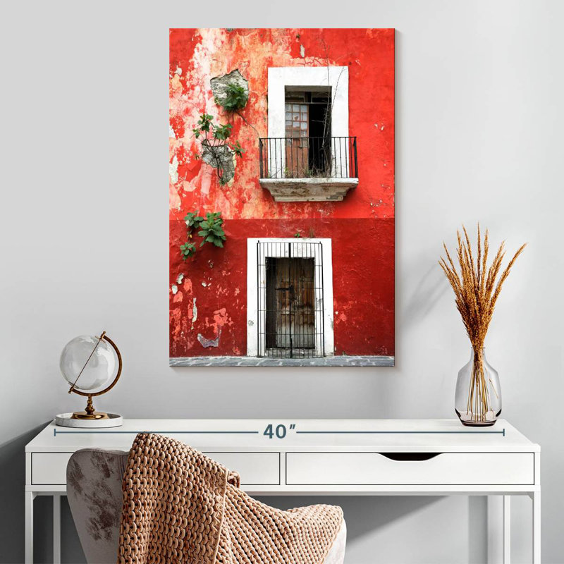 Lilie Red Facade, 30" H x 20" W