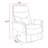 Akeelah 31" W Top Grain Leather Manual Swivel Glider Recliner-1835822515