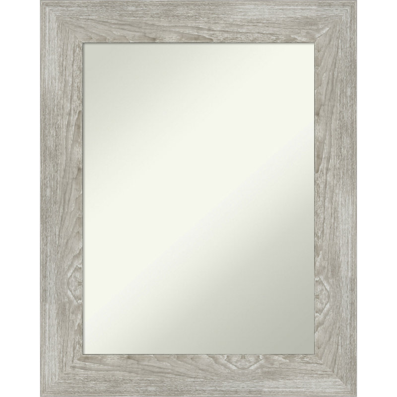 Miroir mural de salle de bain Wigley Dove Greywash, 30 po x 24 po