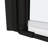 Smooth Pivot Shower Door With 1/4" Tempered Clear Glass - Matte Black 36000 Times Test