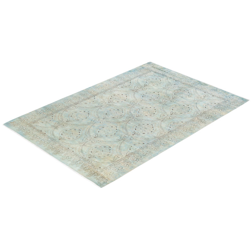One-of-a-Kind 5'6" x 8' Hand Knotted Area Rug