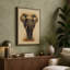 Elephant Observed Rustic - Wrapped Canvas-551023558-551023552
