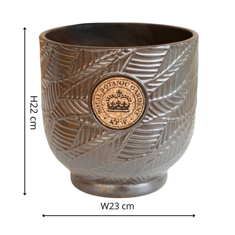 Ceramic Cachepot, Grey