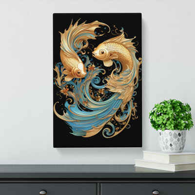 Siamese Fighting Fish Nouveau - Print