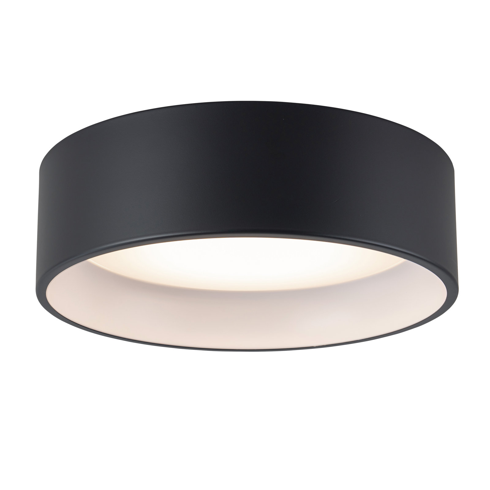 Bodine Dimmable Integrated LED Drum Flush Mount, 3.75" H x 13" W x 13" D, White