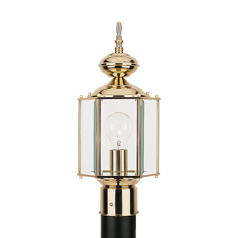 Tête de lanterne 1 lumière Mcvicker, Laiton poli