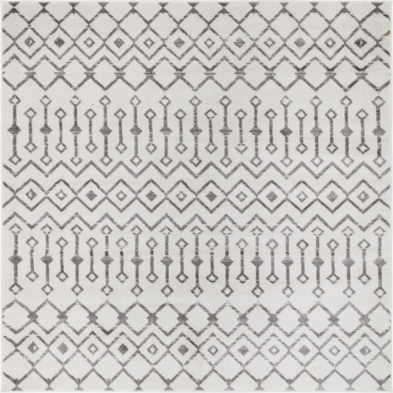 Tapis marocain Rhodell, Carré 6 pi 1 po