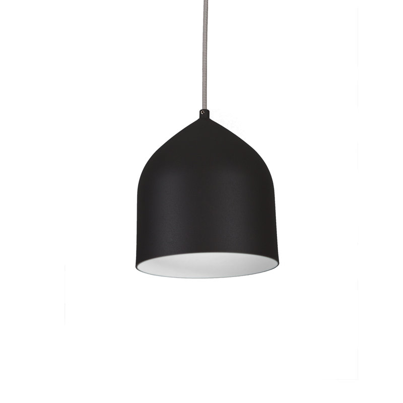 Helena 1 - Light LED Single Pendant, Black/Silver, Gray