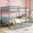 Rubber Wood Bunk Bed With 2 Drawers, Convertible Into 2  Beds,  Bunk Bed With Ladder And Safety Guardrails ,-1908380272-1908380273