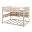 Full XL Over Queen Bunk Bed With Integrated Shelving, Customizable Lights And Ventilated Panel-1160072004-1160072005