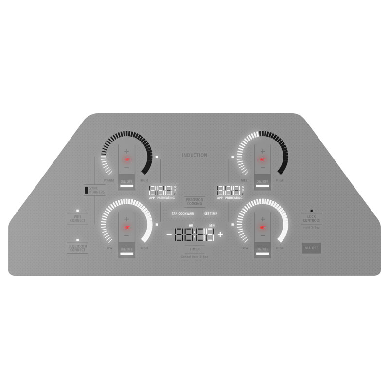 ENERGY STAR® 30" Induction 4 Burner Cooktop, Silver