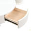 Ensemble de 2 tables basses rondes gigognes, table basse avec tiroir de rangement, table centrale en plastique pour le salon, grand 27,56 po, petit 19,69 po-366992293-366992295
