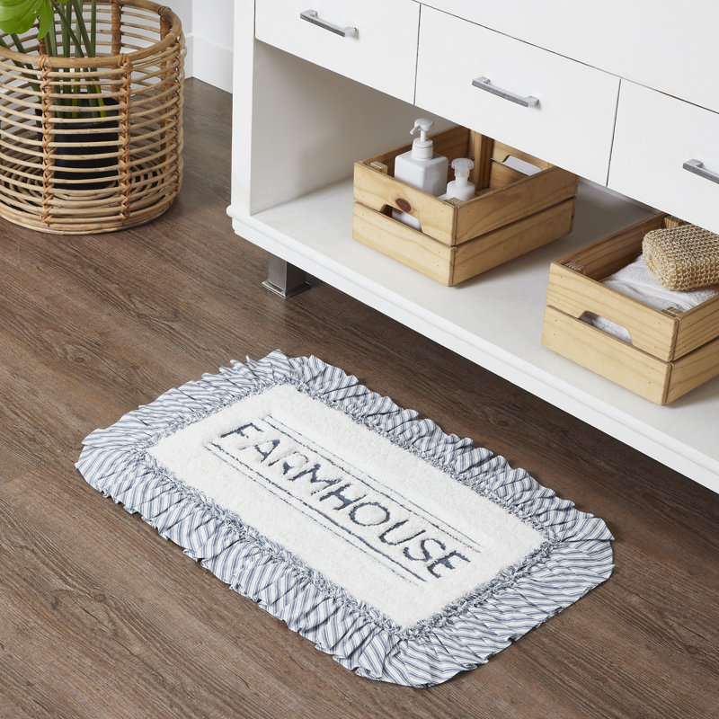 Tapis de bain Sawyer Mill, L 20 po x L 30 po, Blanc doux