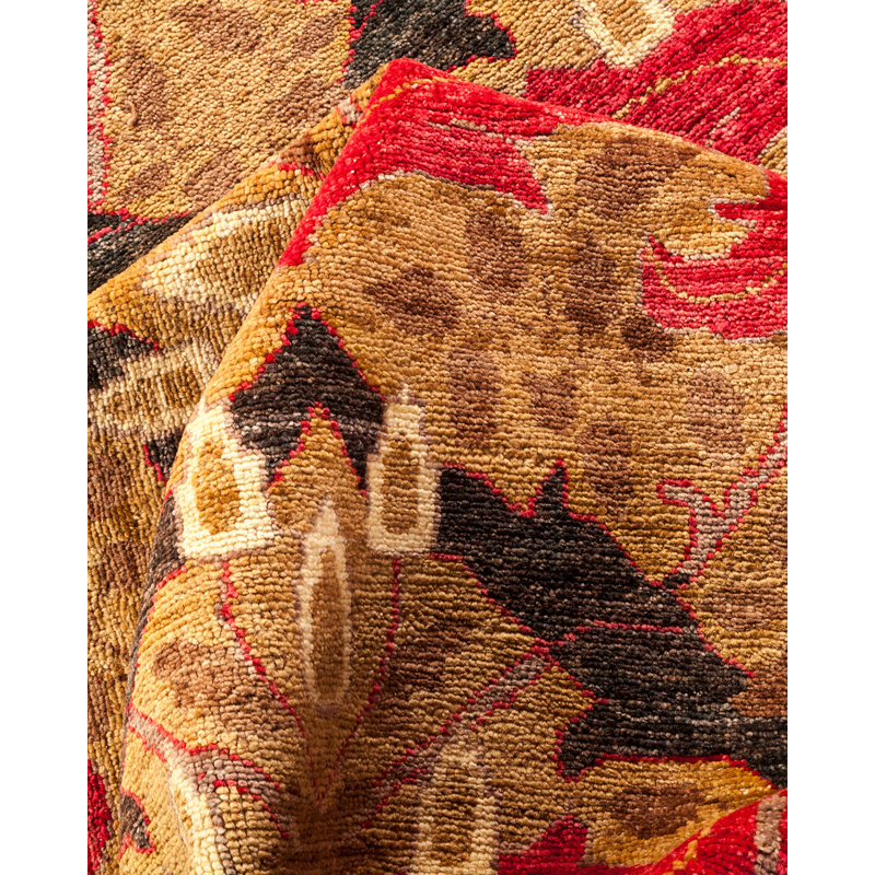 Arts & Crafts One-of-a-Kind 7' 10" X 9' 10" Hand Knotted Area Rug