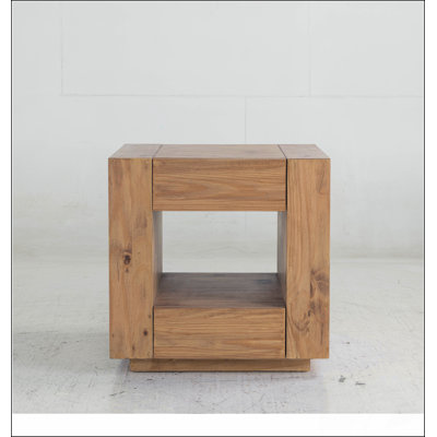 Table de bout Harlan Oak Finish Modern Tables de bout, collection de tables de bout Compact